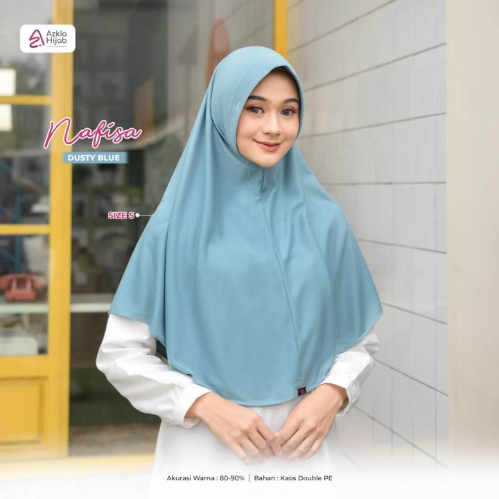 Kerudung Nafisa Pet Antem Azkia Hijab Instan Kaos Sekolah Best Seller