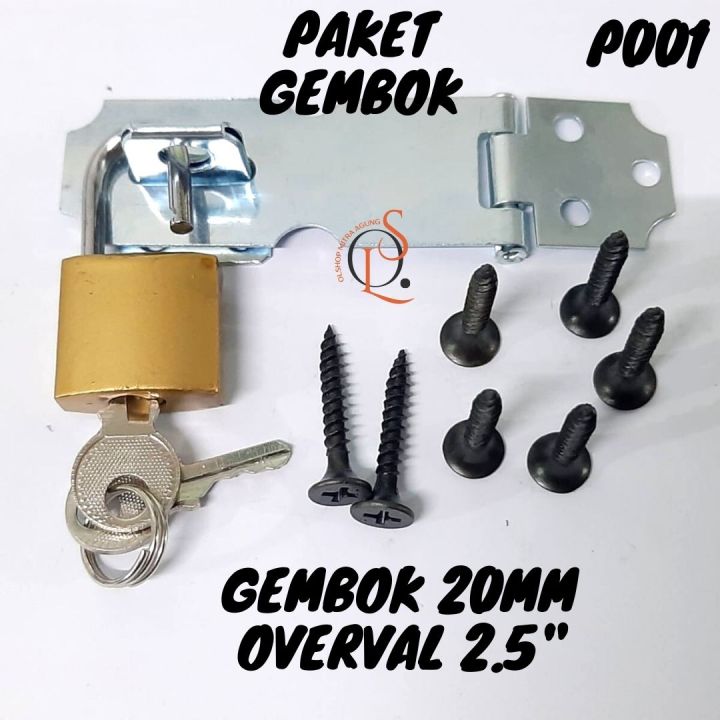 OLS GEMBOK MURAH PAKET GRENDEL OVERVAL CANTOLAN SLOT PINTU 2 5 INCH