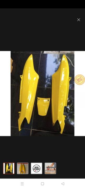 Cover Body Belakang Yamaha Mio Lama Old Sporty Smile Warna Kuning ArMC