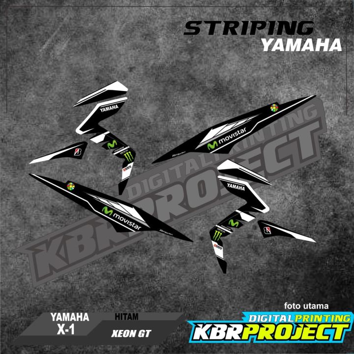 XEON GT Striping XEON GT YAMAHA Motor Sticker Variasi Racing IP X 1