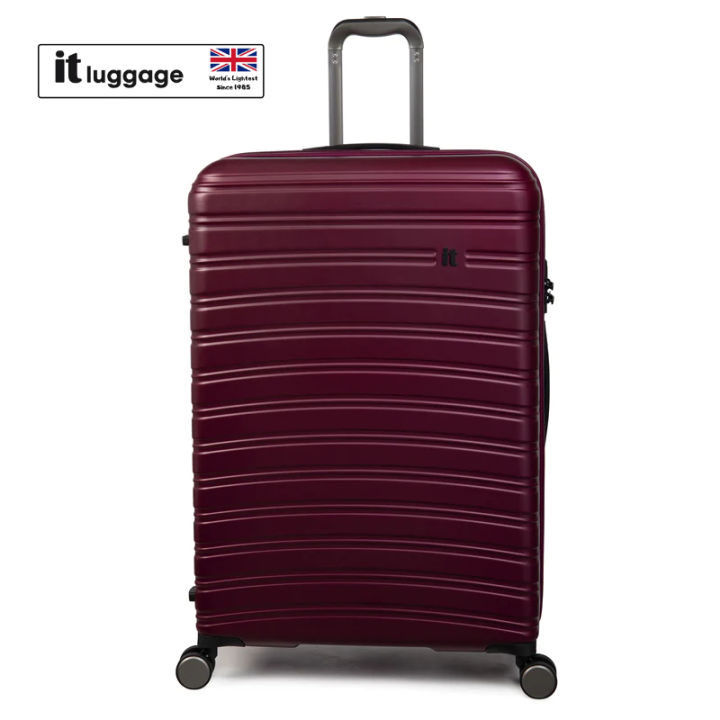 Cod It Luggage Fusional Dark Red Hard Case Anti Theft Zippers