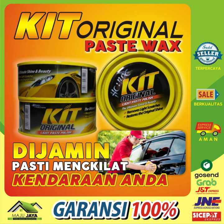 KIT PASTE WAX KUNING POLES BODY MOTOR MOBIL KIT PASTE ORIGINAL 100