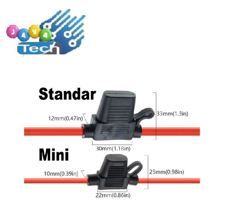 Holder Housing Rumah Fuse Blade Sekring Tancap Kecil Besar Mm Mm