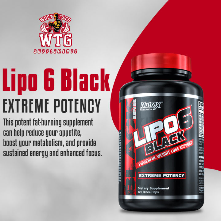 Nutrex Lipo 6 Black Extreme Potency 120 Capsules Lazada PH