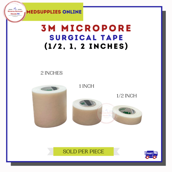 M Micropore Surgical Tape Inch Inch Inch Adhesive Tape Lazada Ph