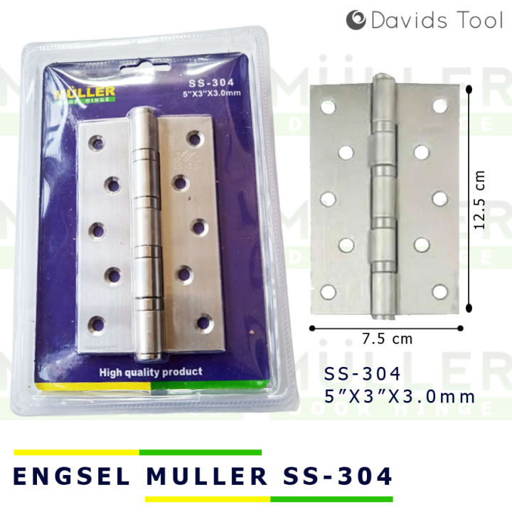 Engsel Pintu Rumah Kamar Mandi Jendela Stainless Inch Muller