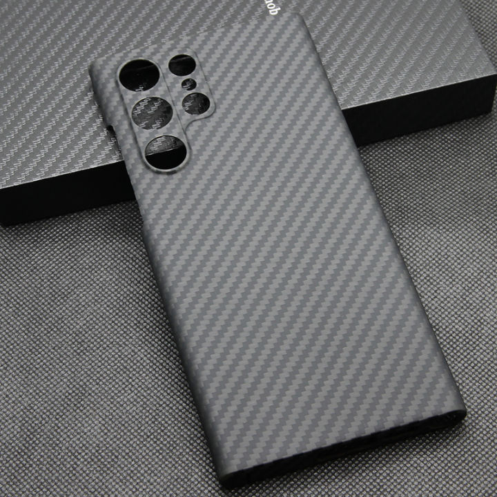 For Samsung Galaxy S24 Ultra Case Pure Real Carbon Fiber Cover For