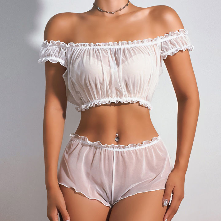 Nighties For Women Wear Sex Women Lingerie Set Two Piece Underwear