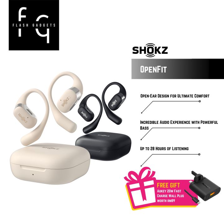 Shokz OpenFit Open Ear True Wireless Earbuds 2 Years Shokz Malaysia