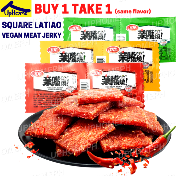 Weilong Kiss Burn Latiao Spicy Strips Weilong Snacks Vegan Meat Jerky