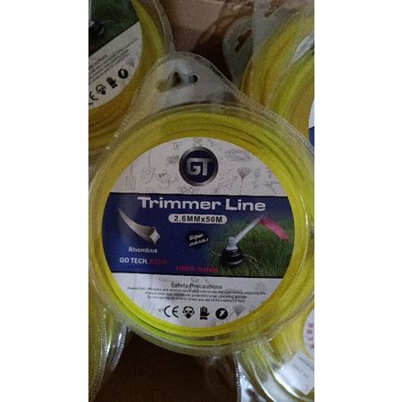 Tali Senar Mesin Potong Rumput Trimmer Line 2 6mm X 50 Meter Lazada