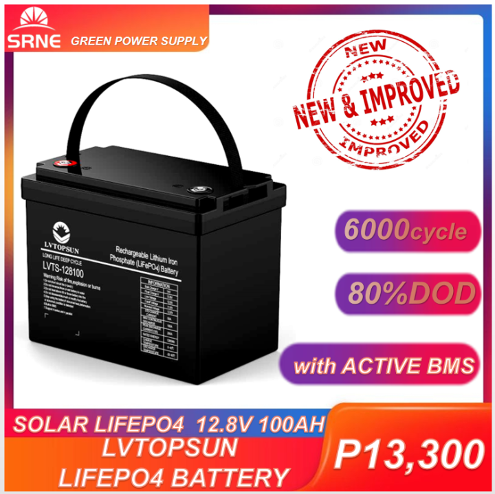 Lifepo Deep Cycle Battery V Ah Lifepo Support Lithium Lvtopsun