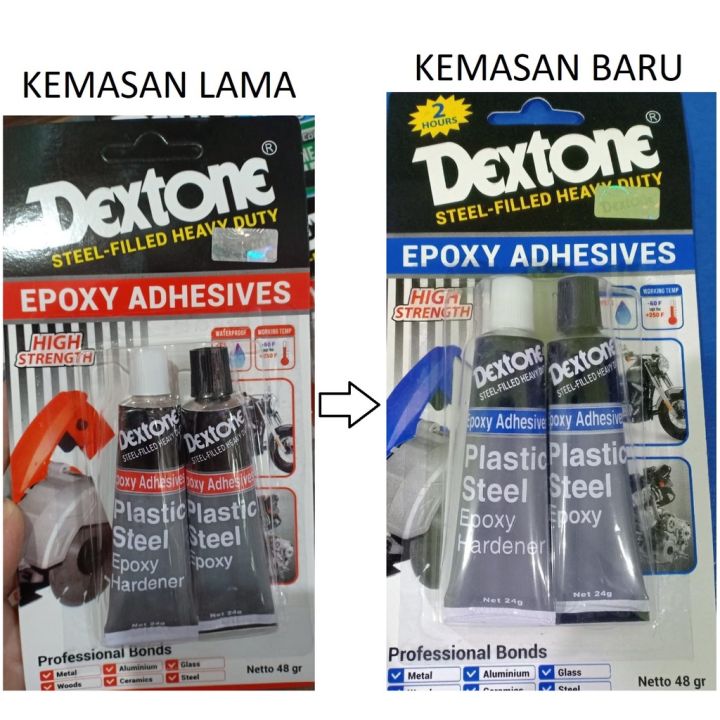 Lem Besi Dextone Standard 48 Gr Epoxy Adhesive Lem 2 Jam 2 Hours Lem