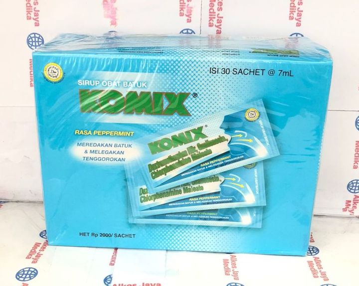 Komix Rasa Peppermint Box Isi Sachet Ml Obat Batuk Lazada Indonesia