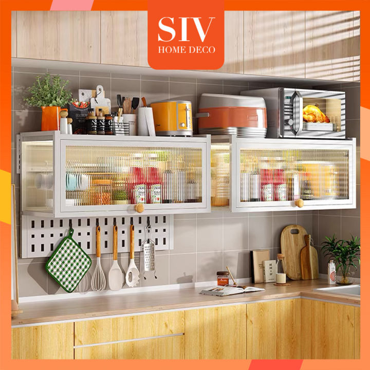 Siv Hanging Kitchen Cabinet Wall Mounted Storage Cabinet Spice Rack