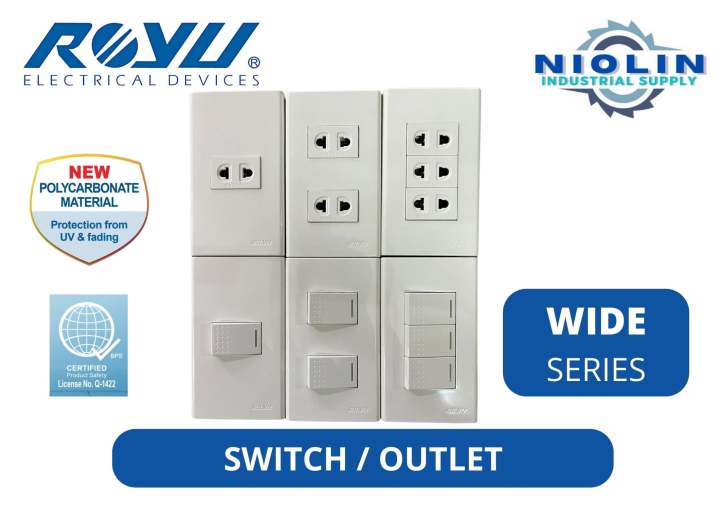 ROYU Wide Series Switch Outlets Lazada PH