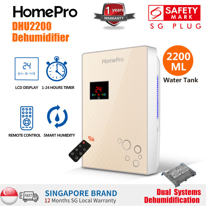 Ready Stock Ship In 0 1 DayHomePro DHU2200 Dehumidifier DP1600