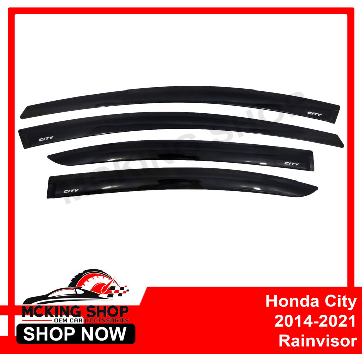 Honda City 2014 2021 OEM Type Rain Guard Window Visor Black Lazada PH