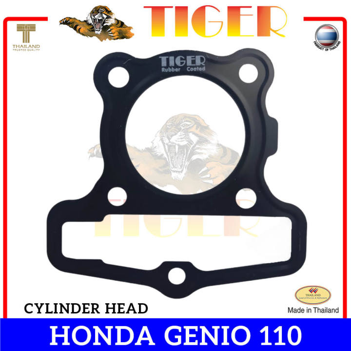 Tiger Genio 110 Honda Head Base Crankcase Cover Exhaust Pipe