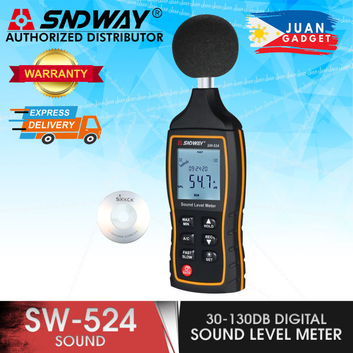 Sndway SW 524 30 130dB Digital Sound Level Meter Noisemeter Noise