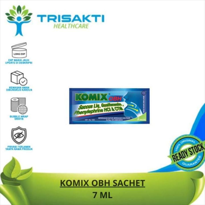 Komix OBH Sachet 7 Ml Meredakan Batuk Dan Pilek Lazada Indonesia