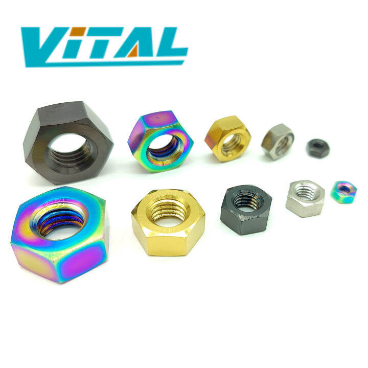 1pc Vitaltitanium Titanium Nuts M3 M6 M8 M10 Hex Nut Hexagon Nut