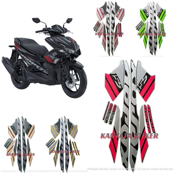 Stiker Striping Lis Les Body Motor Yamaha Aerox Vva Standar