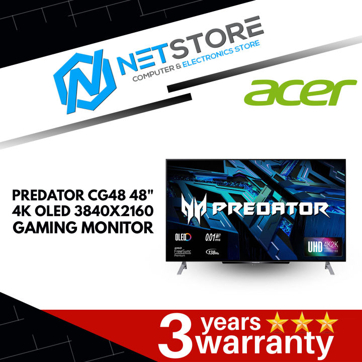 ACER PREDATOR CG48 48 4K OLED 3840X2160 GAMING MONITOR UM SCXSM 001