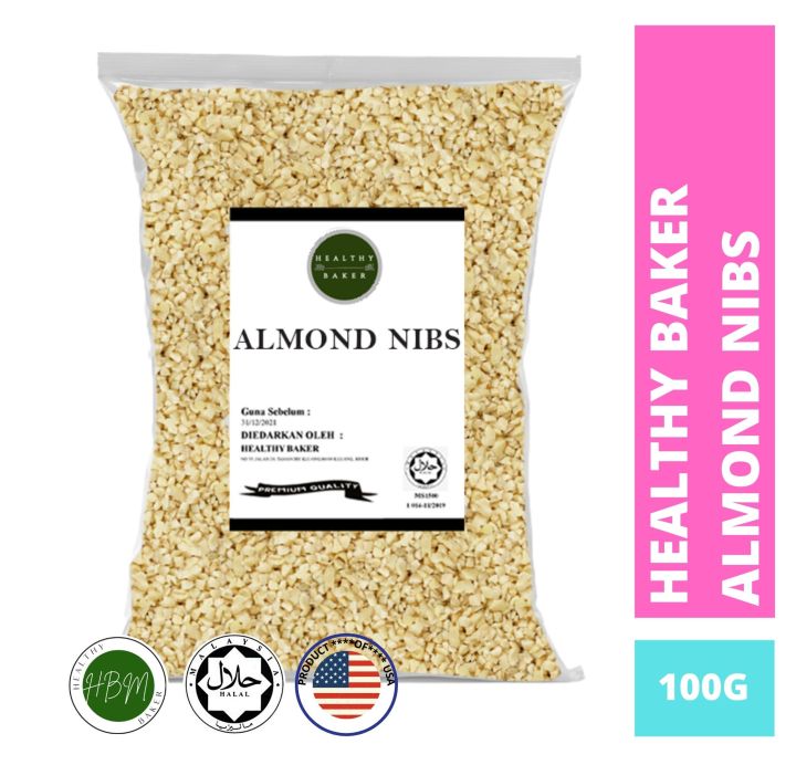 Imported Almond Nibs Usa Healthy Baker Gm Baking Need Halal