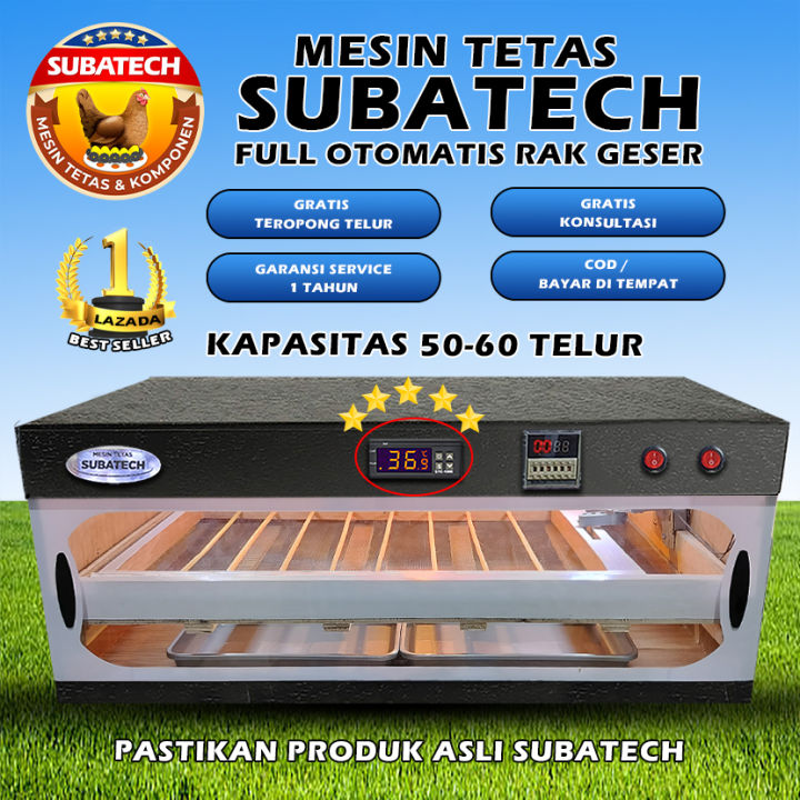 Mesin Tetas Telur Full Otomatis Penetas Subatech Mtforg Lazada