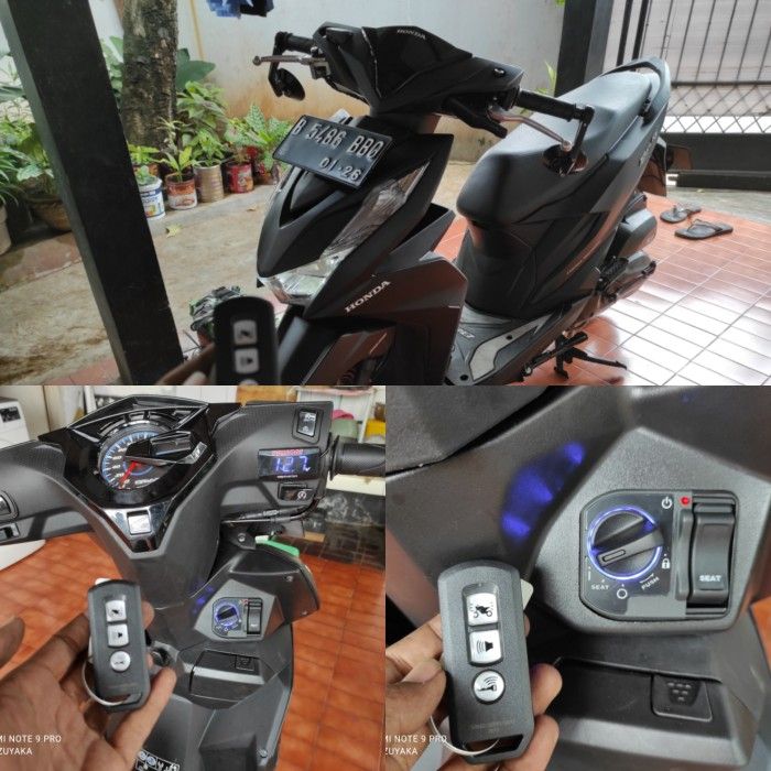 Keyless Honda New Beat Deluxe Pakai Modul Scu Dan Remot Honda Pcx