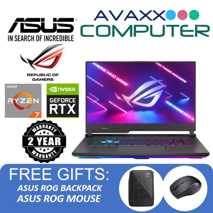 Asus ROG Strix G15 G513R WHF224W 15 6 FHD 300Hz Gaming Laptop Ryzen