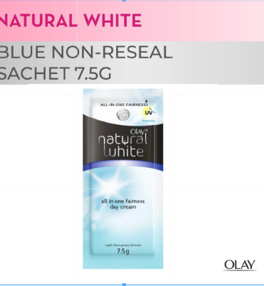 OLAY Natural White All In One Fairness Day Cream Non Reseal Sachet 7 5g