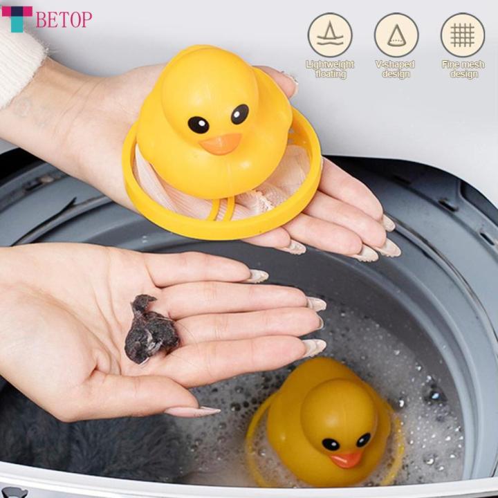 BETOP Yellow Duck Reusable Washing Machine Filter Bag Floating Lint