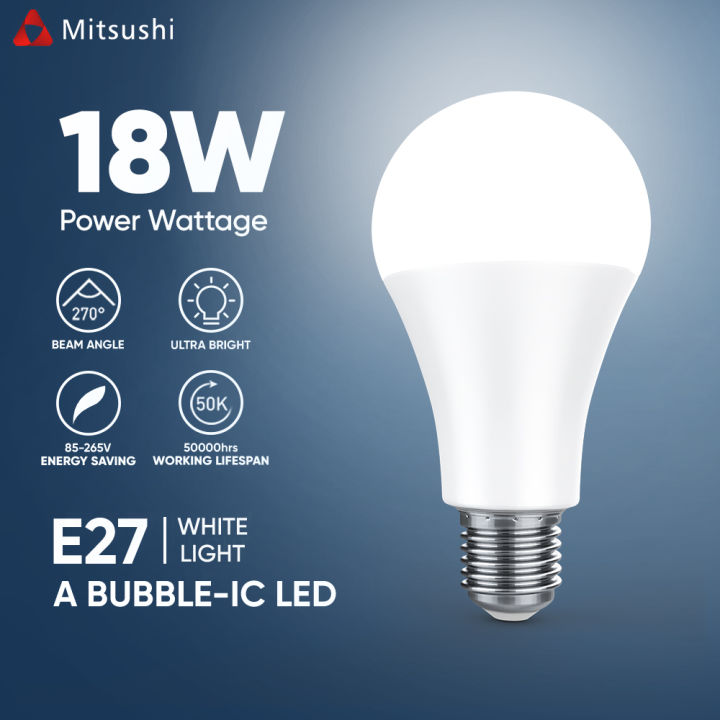 Mitsushi Bulb Light Led A Bubble 5W 7W 9W 12W 15W 18W IC LED