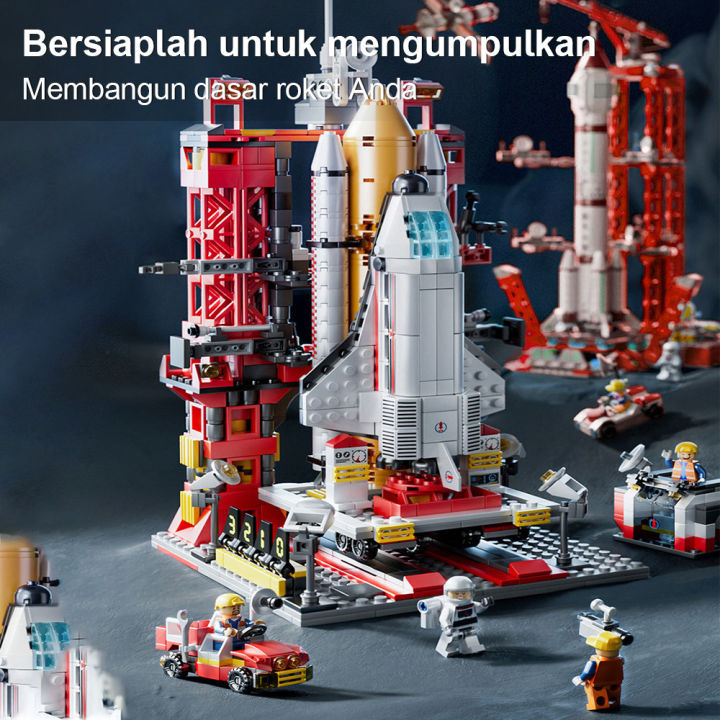 Pre Order Pcs Nano Block Brick Rocket Kotak Pesawat Ulang Alik