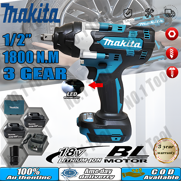 Makita Brushless Electric Impact Wrench Heavy Duty Cordless