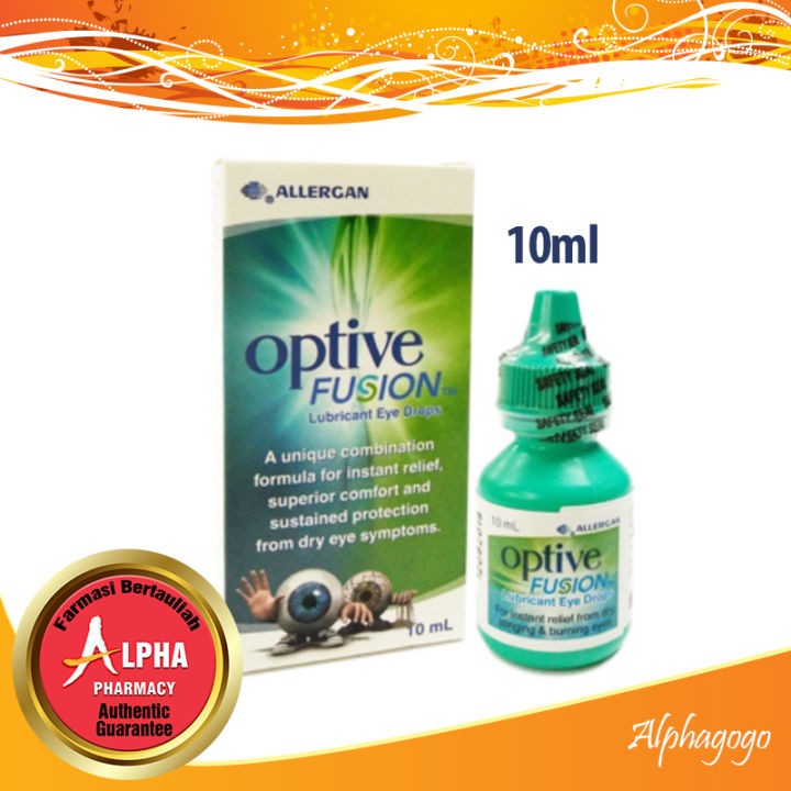 Optive Fusion Lubricant Eye Drops 10ml Lazada