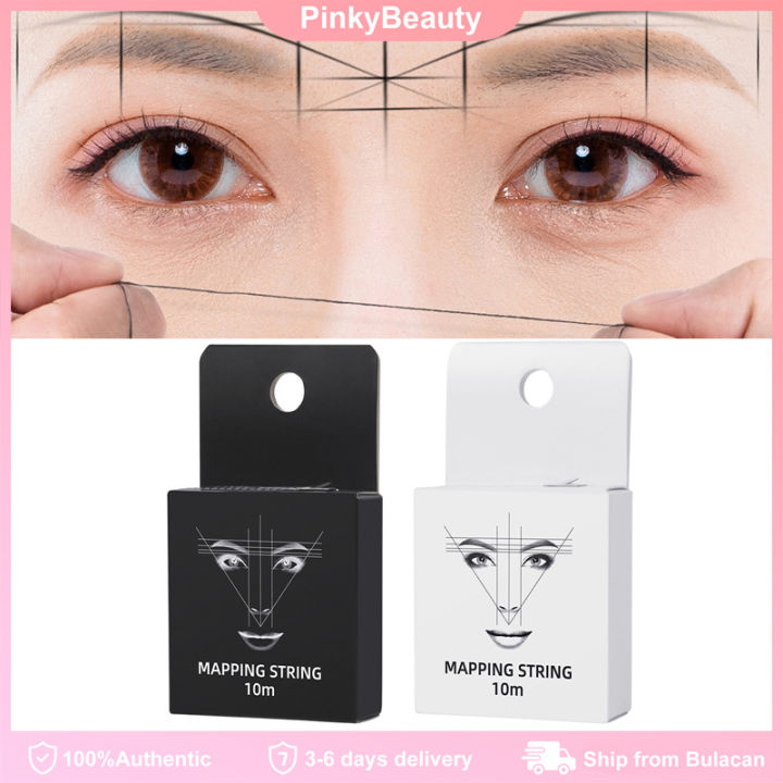 10m Microblading Mapping Pre Ink String For Makeup Eyebrow Dyeing Linen