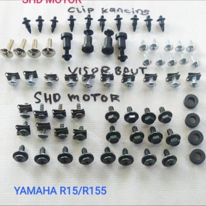 Baut Motor Lengkap Baud Baut Fullset Full Body Bodi Yamaha R R