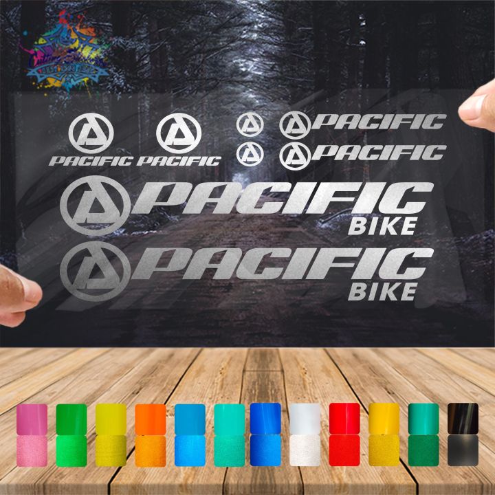 Pacific Cutting Sticker Variasi Sepeda Lipat Gunung Olah Raga Outdoor