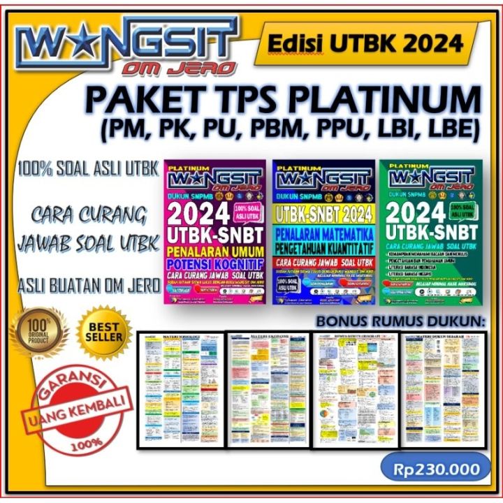 Tps Utbk Buku Wangsit Om Jero Utbk Snbt Platinum Lazada