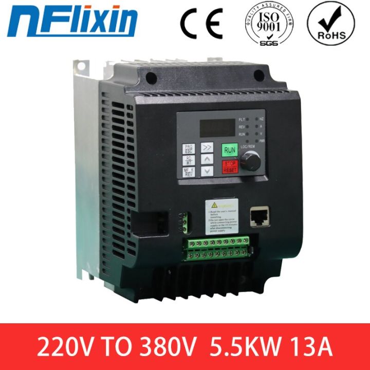 อนพตตวแปลงเดม220V เฟสเดยวไปยง380V สามเอาตพตเฟส11Kw อนเวอรเตอร