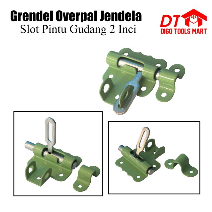 Slot Pintu Gudang Inci Grendel Overpal Jendela Barrel Bolt Lazada