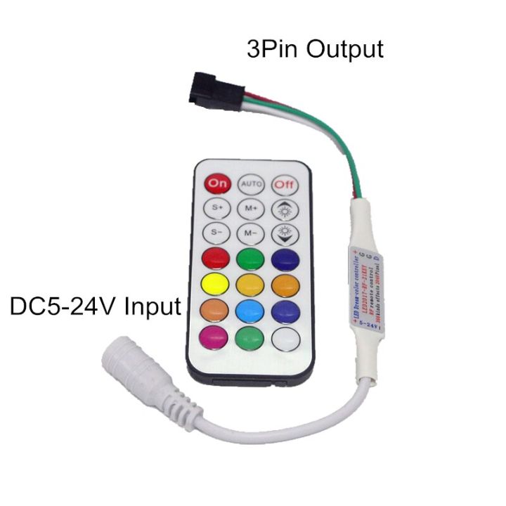 Mini Key Key With Lock Key Rf Remote Dream Color Led Rgb