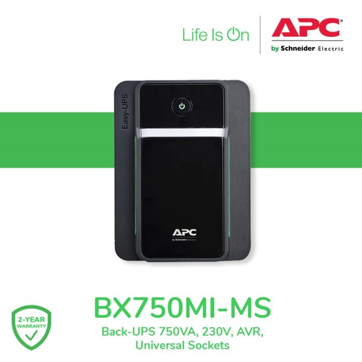 Apc Back Ups Bx Mi Ms Va V Avr Universal Sockets Apc Ups