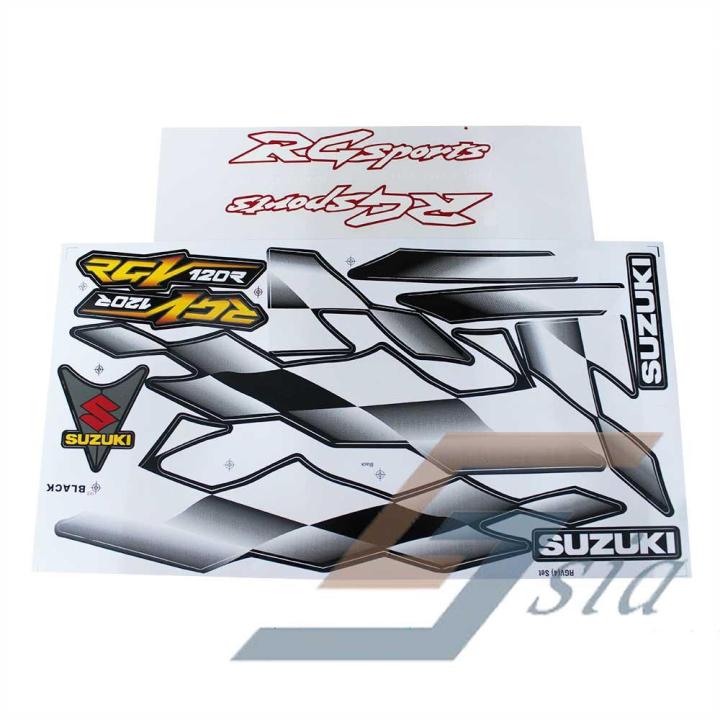 Suzuki RGV 4 Body Stripes S424 Black Lazada