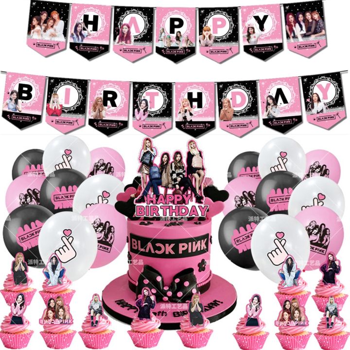 High Qualityyc Blackpink Birthday Banner Blackpink Party Decoration