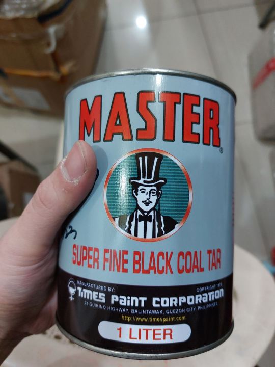 Master Black Coal Tar Super Fine Alkitran 1 Liter Lazada PH