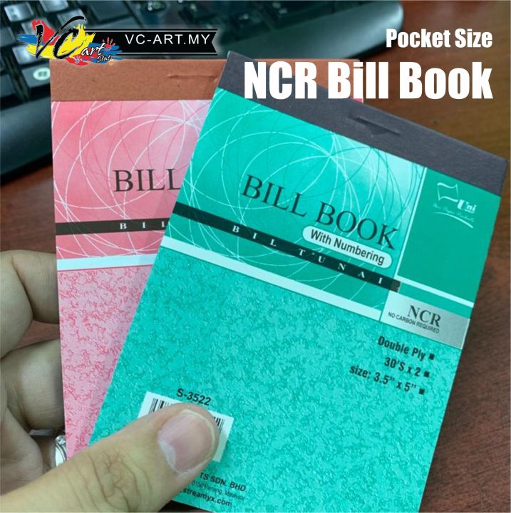 Uni Paper Mini Cash Bill Book Buku Bil Tunai Ncr Bill Book